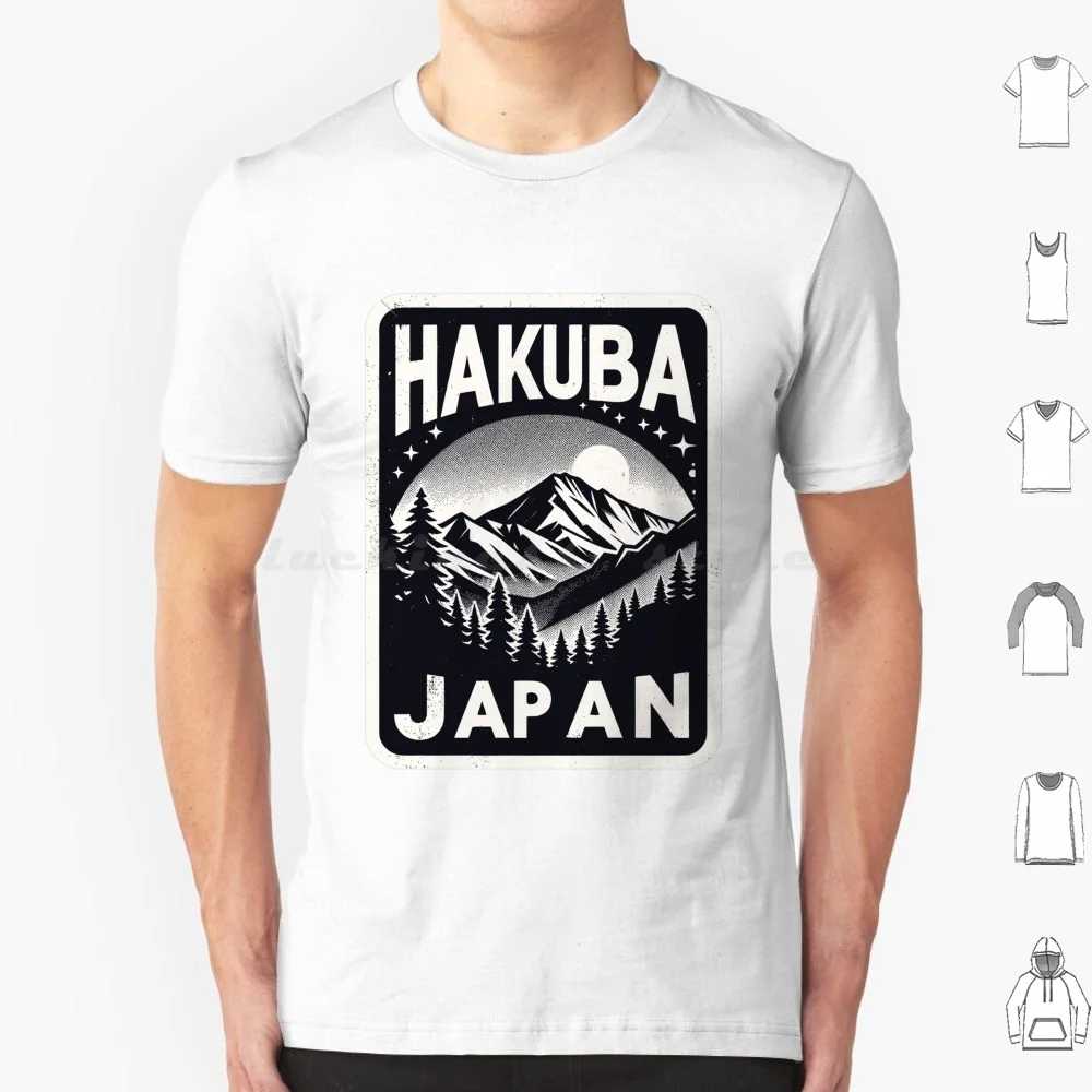 Hakuba T Shirt Cotton Men Women DIY Print Hakuba Japan Ski Snow Snowboard Snowboarding Nagano Japanese Skiing Niseko Mountains