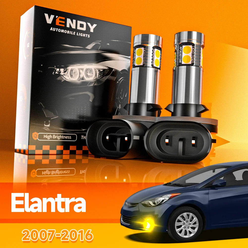 2pcs For Hyundai Elantra 2007-2016 LED Fog Light 2008 2009 2010 2011 2012 2013 2014 2015 Canbus Accessories