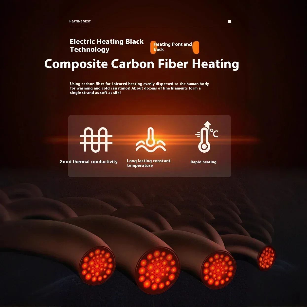 2025.Mens Intelligent Lighting Vest with 15 Zone Heating Dual Control Electric Warming Waistcoat LED Safety Jacket for Outdoor