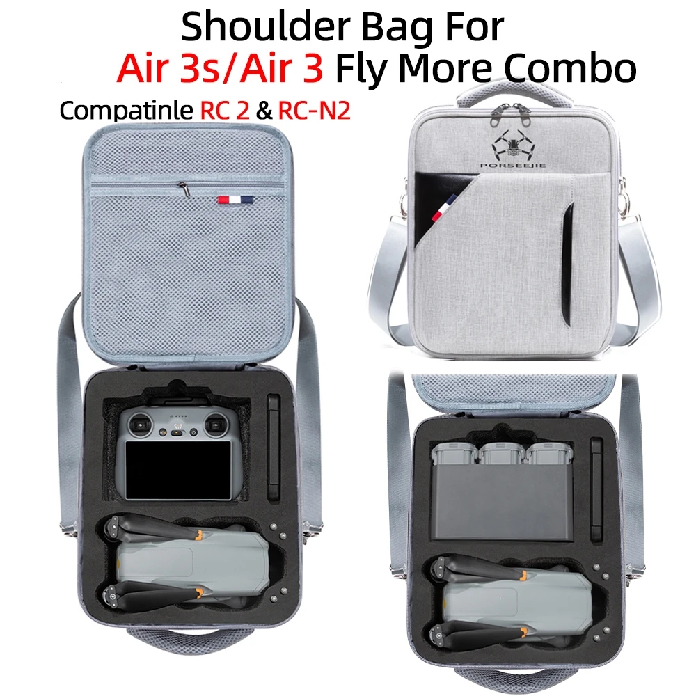 

Carrying Case for DJI Air 3S Storage Bag Suitcase for Air 3S Drone Accessories Handbags Shoulder Bag