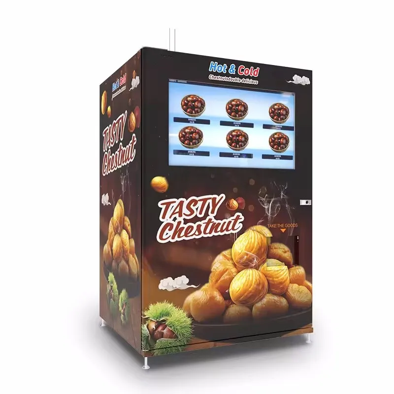 Fully Automatic  Vending Machine New Technology Customized Touch Screen Chestnut Vending Machine