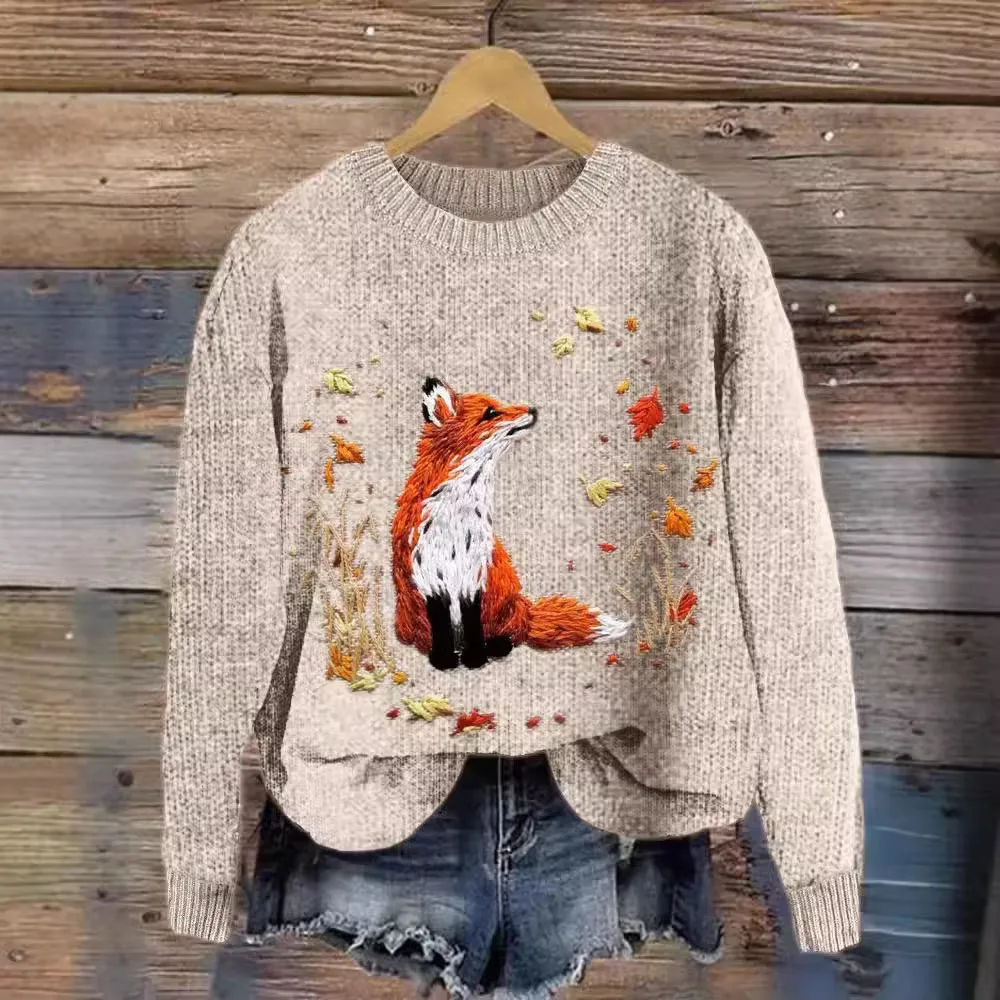 Herbst und Winter neuer bedruckter langärmeliger Damen-Hoodie in großer Größe, lockerer, lässiger Pullover.
