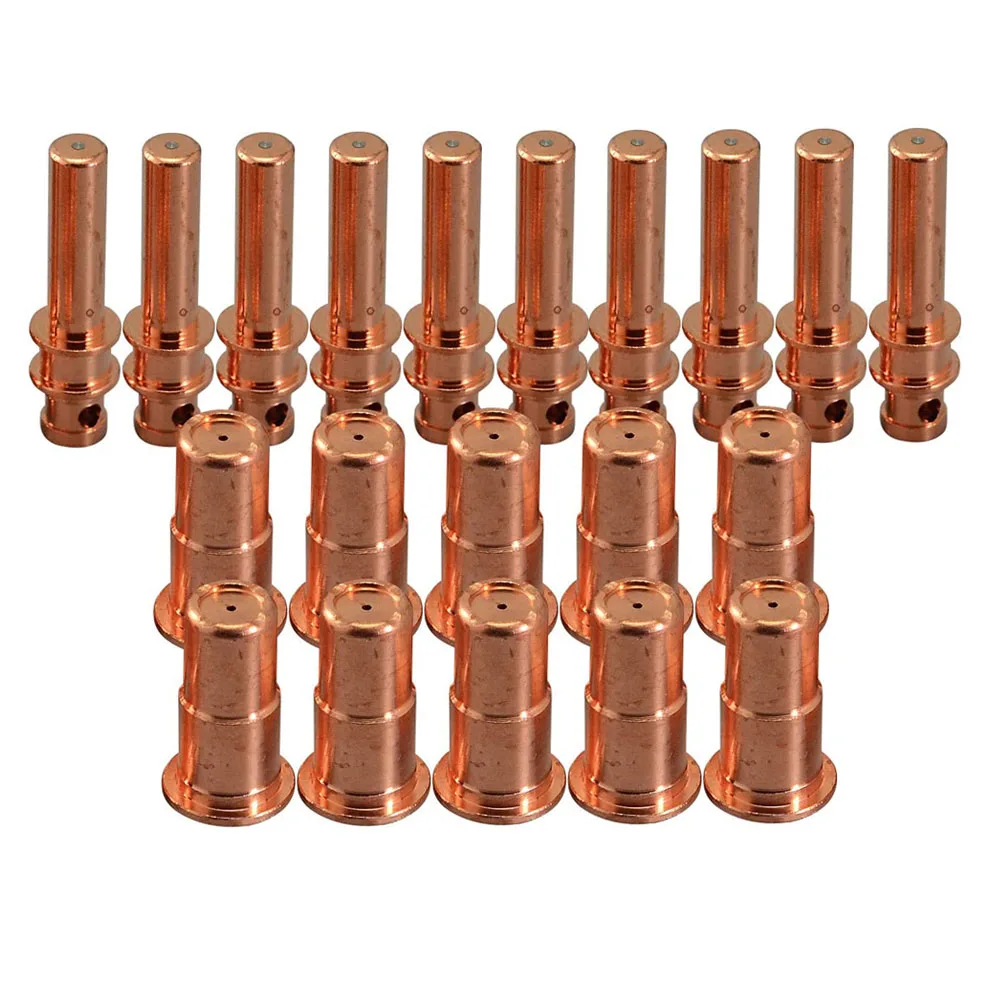 

PR0115 Plasma Electrodes & PD0106 Plasma Tips Nozzles Consumables Accessories Fit A81 A80 P80 Plasma Torch, 20pcs/pack