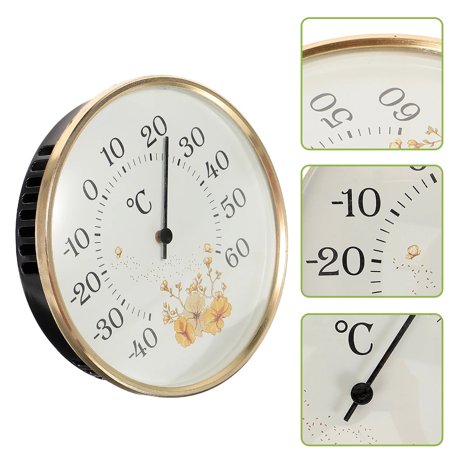 

Wall Mounted Temperature Meter Green Thermometer for Home Indoor Room Nursery Garden Hanging Accurate Temperature Monitor