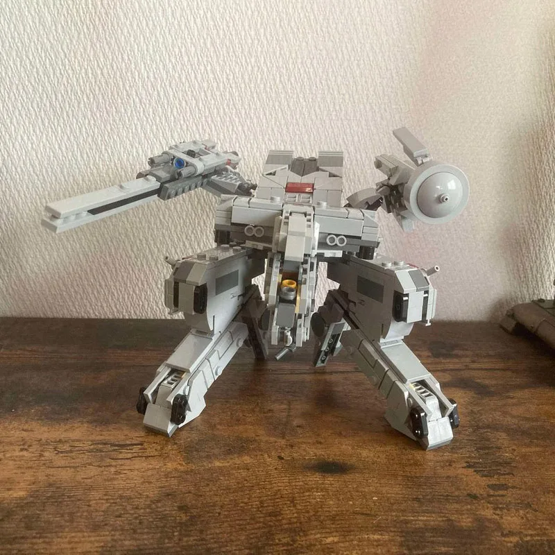 新しい 582 個 MOC アイコンシリーズメタルギアレックスビルディングブロックモデル DIY 組み立てるレンガメカロボット固体クリエイティブ子供のおもちゃギフト
