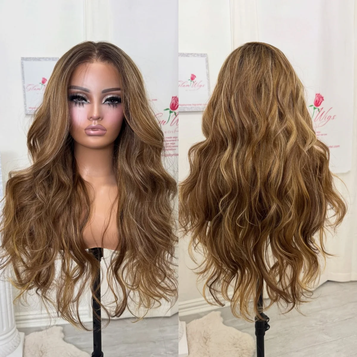 New Style Long Length Loose Wave 26 Inches Dark Chocolate Brown Synthetic Lace Top Wigs For Women Beginner Friendly Daily Use