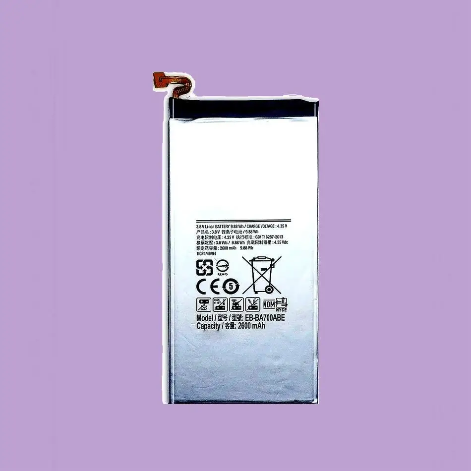 

Reliable Power EB-BA700ABE Long-Lasting For Samsung Galaxy A7 2015 Version A700 A7000 2600Mah Mobile Phone Battery