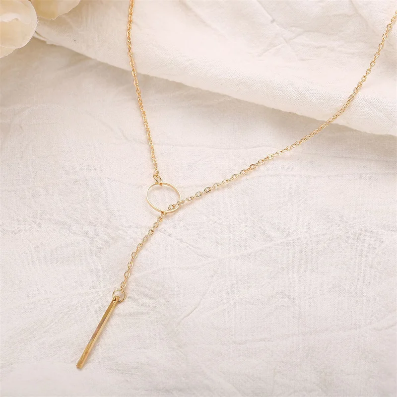Hot Fashion Casual Chocker Halskette Persönlichkeit Unendlichkeit Kreuz Anhänger Gold Farbe Choker Halsketten auf Hals Frauen Schmuck 2022 – Detail 5