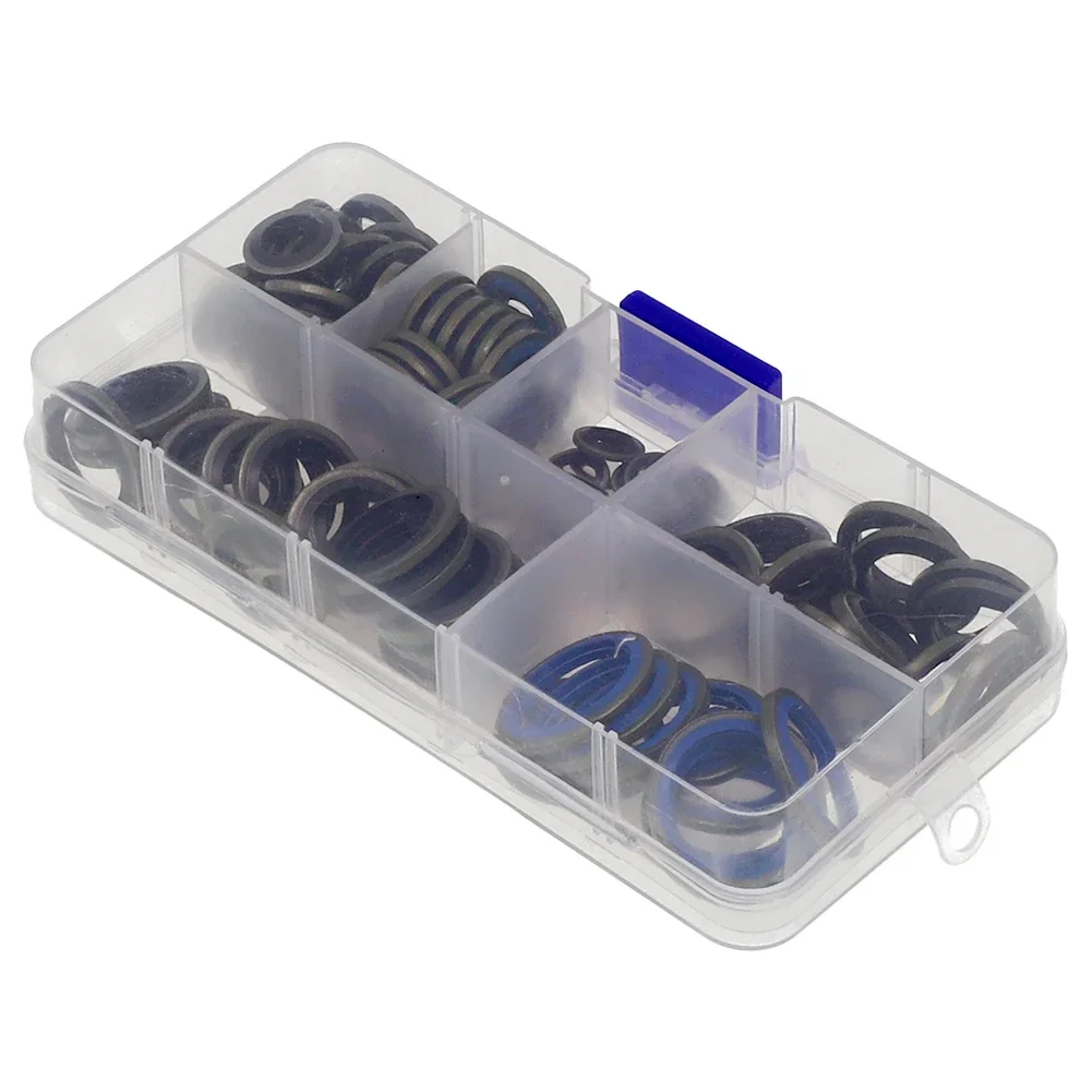 

100pcs/ 245pcs Assorted Sealing Gasket Set Combination Gasket M6 - M16 M6 - M30 M6 To M30 Repair Box High Grade Practical To Use