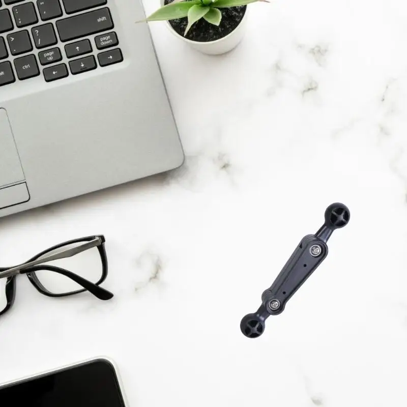 

652F Double Ball Head 17mm Twirl Arm Mobile Stand Attachment Easy to Use for Car Phone Holder & Video Light Accessories