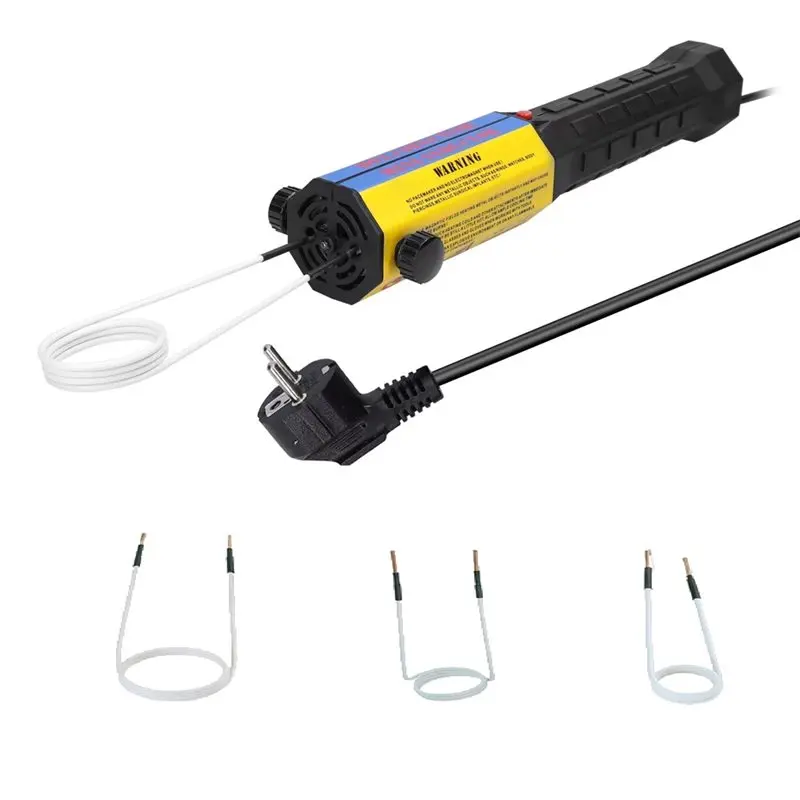 

【Festival】Portable 1000W Magnetic Induction Heater EU Plug 3 Coils Car Repair Tool Flameless Heating Machine Kit