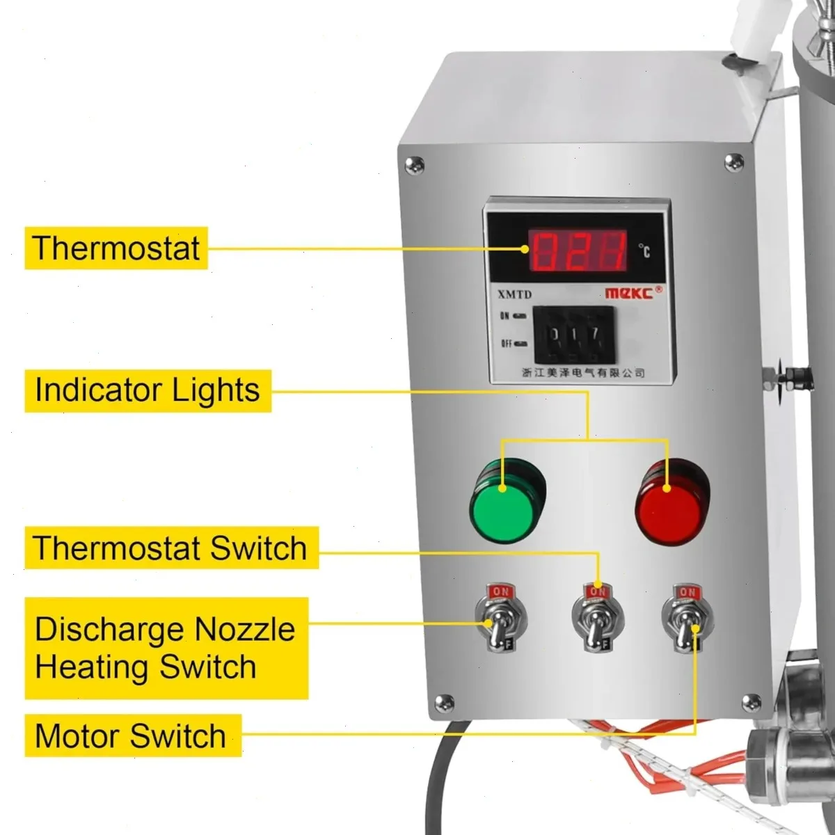 Liquid Filling Machine, 30L Paste Filler, Automatic Lipstick Filling Equipment, 304 Stainless Steel, Commercial Grade, Dual Heating Tube, Pure Copper Motor, Uniform Mixing, High Temperature, Industrial Use view 4