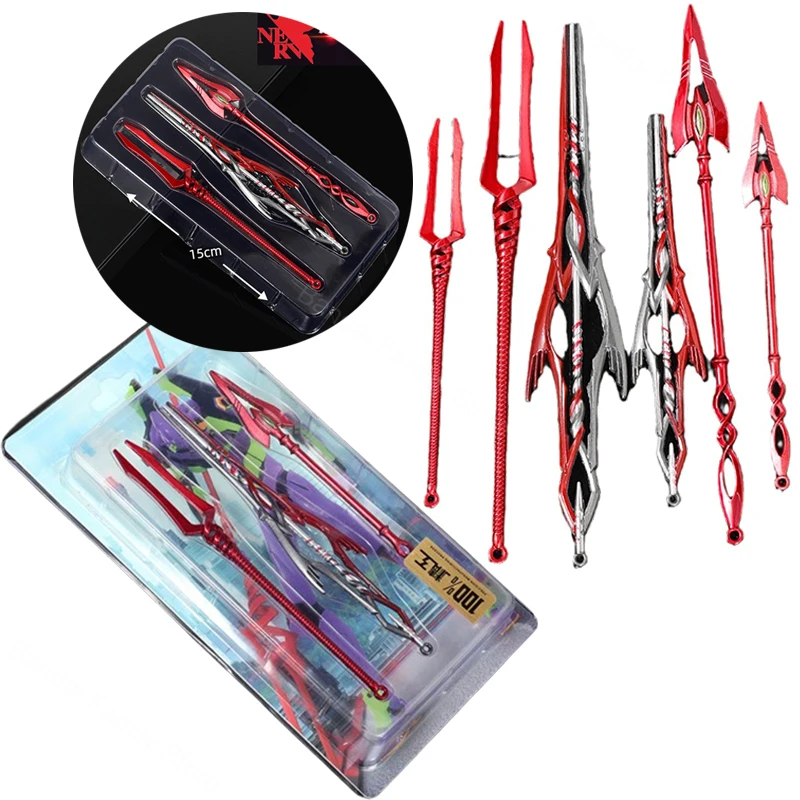 EVANGELION lanza de Longinus armas figura modelo juguete conjunto periféricos de aleación de Anime recoger modelos de juguete MB soldados Robot ornamento