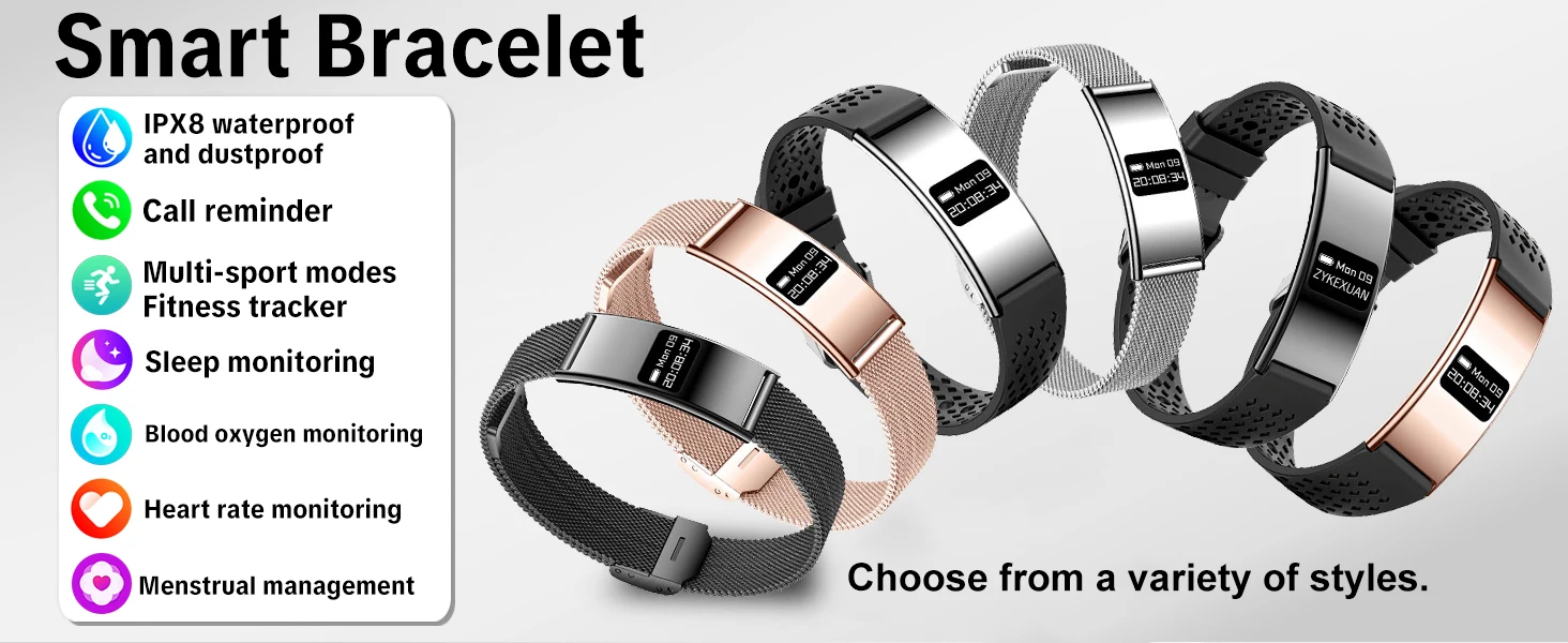 Fitness Tracker Smart Armband Mit Herzfrequenz Und Gps Für Herren_voghion.com