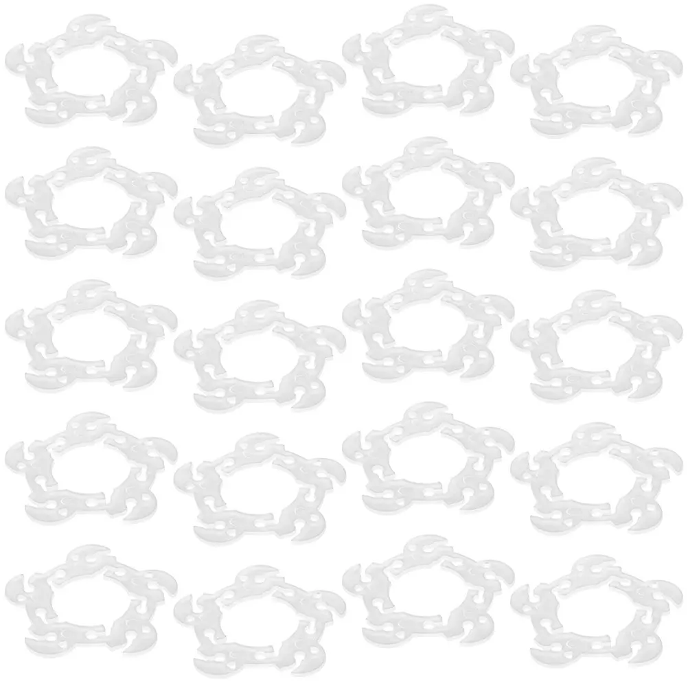 

50pcs Balloon Arch Clips Clear Plastic Buckle Rings for Party Wedding Birthday Decorations Balloon Connectors