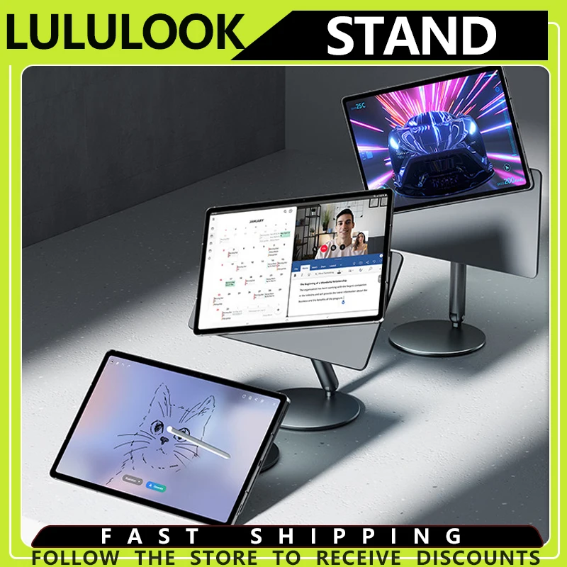 

Lululook 360° Rotation Magnetic Tablet Stand for Samsung Galaxy Tab S11 Ultra S10 S9 S8 Ultra Foldable Tablet Bracket Holder