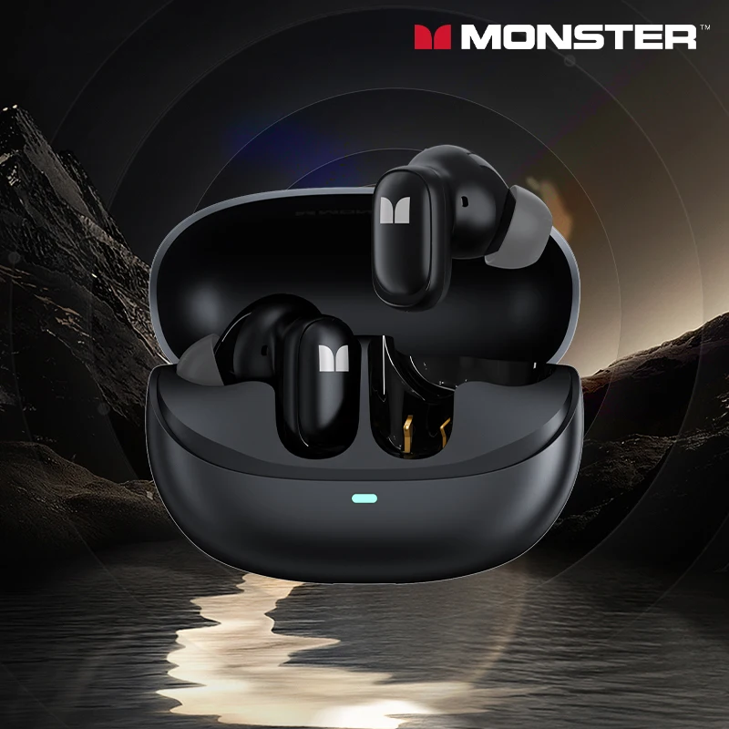 Monster Airmars XKT28 Noise Reduction Earbuds Wireless Headphones for Birthday Gift Headset HIFI Sound Bluetooth V5.3 Earphones