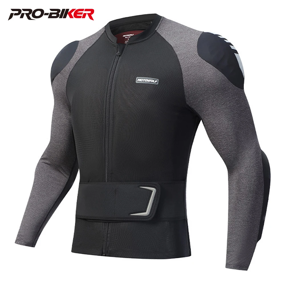 

Motorcycle Riding Breathable Armor Fall-Proof High Elastic Mesh Comfortable Armor With Belt Removable CE Protective Gear