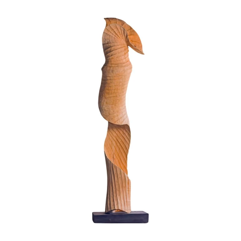 

"Vitality" Handmade Art Entrance Creative Abstract Wood Art Ornament High-end Hotel Commercial Carving Ornament