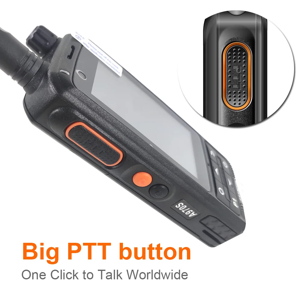 Anysec- walkie-talkie de red 4G, Radio A970S, Android 9,0, LTE, PTT, POC, teléfono móvil, Compatible con Zello real-ptt pocstar