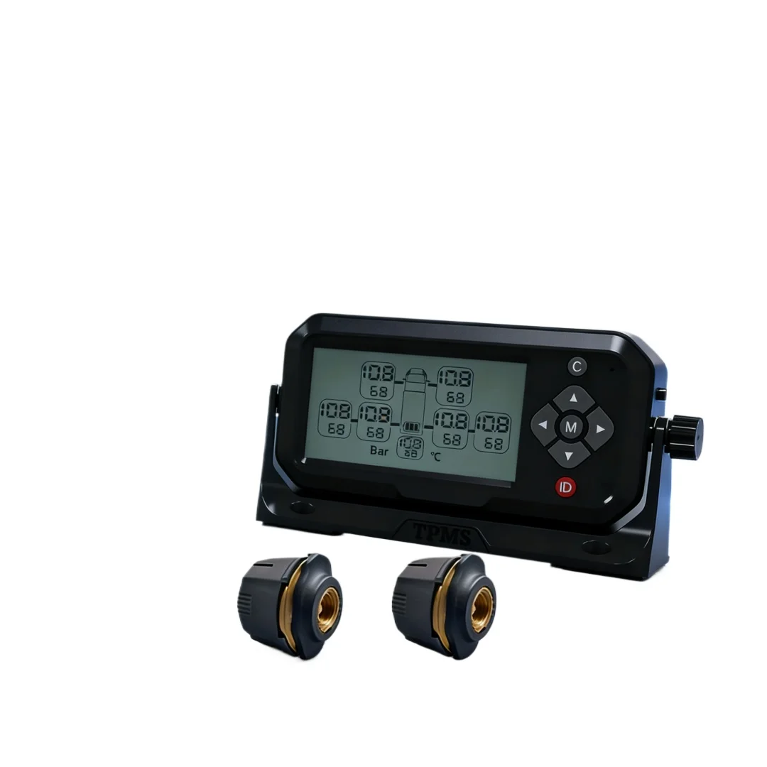OEM ODM Universal 2 Wheel Truck TPMS Tire Pressure Monitoring System External Wireless Sensors for Trailer High Pressure Alarm