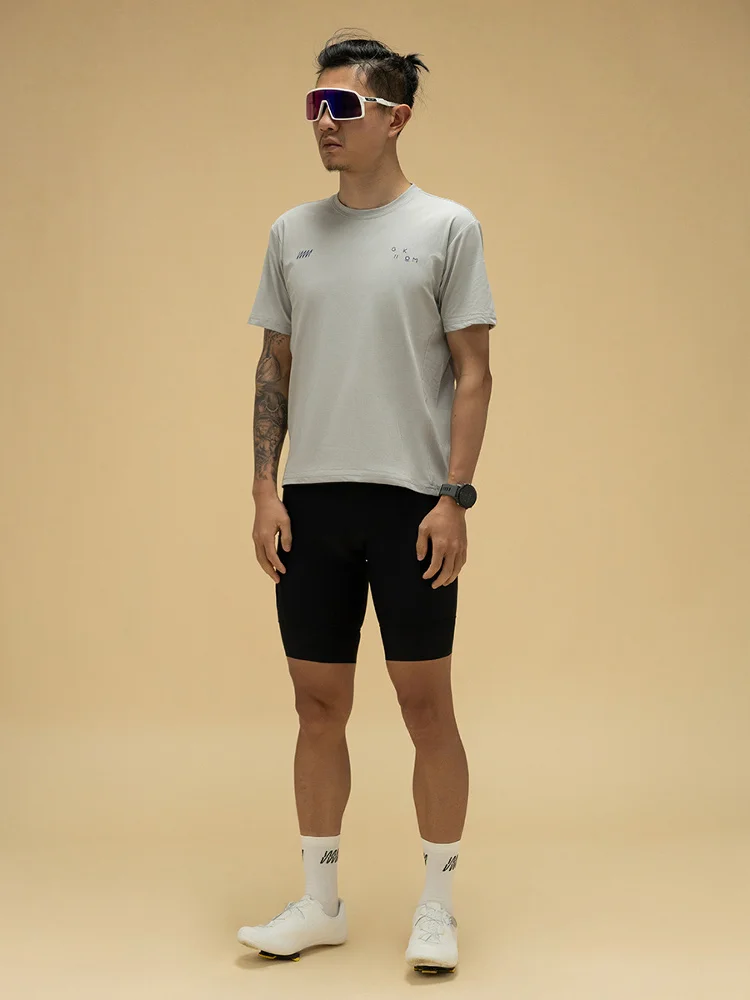 GIIKOM Unisex Quick Dry Cycling Shirt Casual Short Sleeve Commute Bicycle Riding T-Shirt Zipper 3 Pockets Men's Fashion Sport...