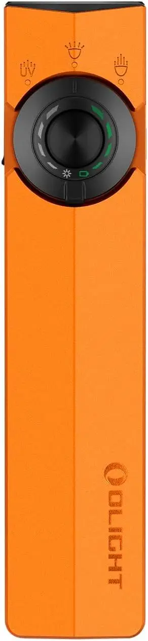 

Перезаряжаемый фонарик ArkPro EDC с зеленым и УФ-светодиодом, 1500 люмен USB-C, оранжевый