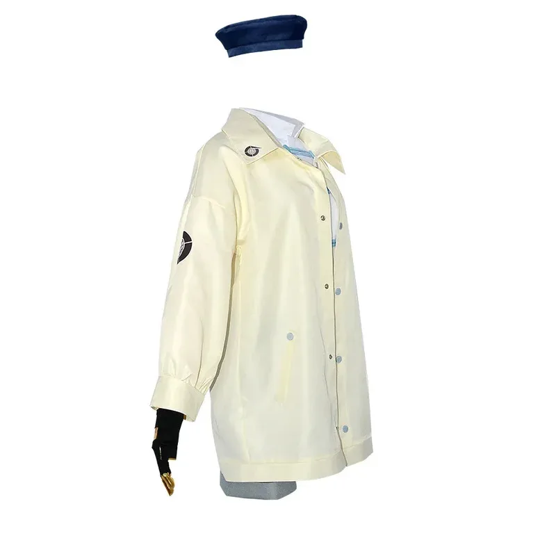 Trigun Stampede Meryl Stryfe Kostum 코스프레 짧은 윈드 브레이커 코트 유니폼 귀걸이 모자 할로윈 파티 애니메이션 Setc;6,r'8;p'