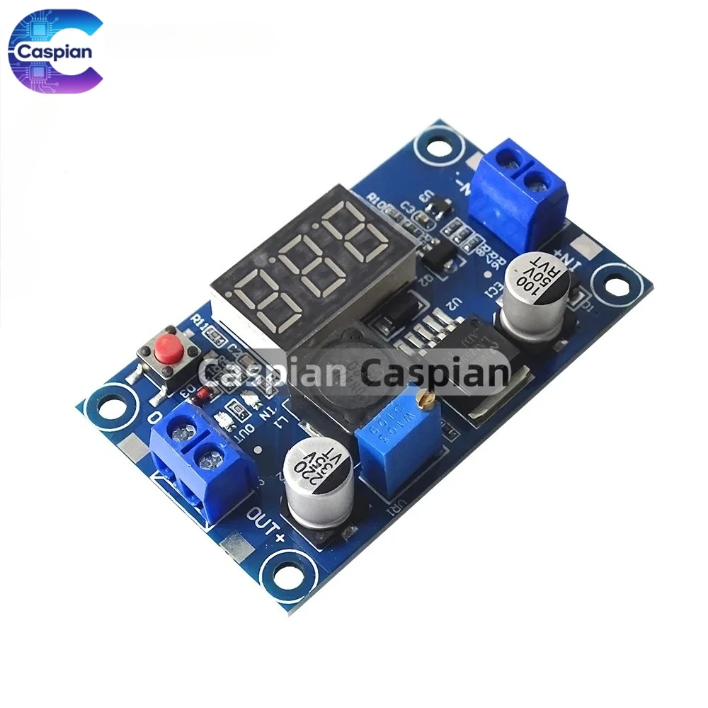 

LM2596 BUCK 3A DC-DC Voltage Adjustable Step-Down Power Module + Blue LED Voltmeter
