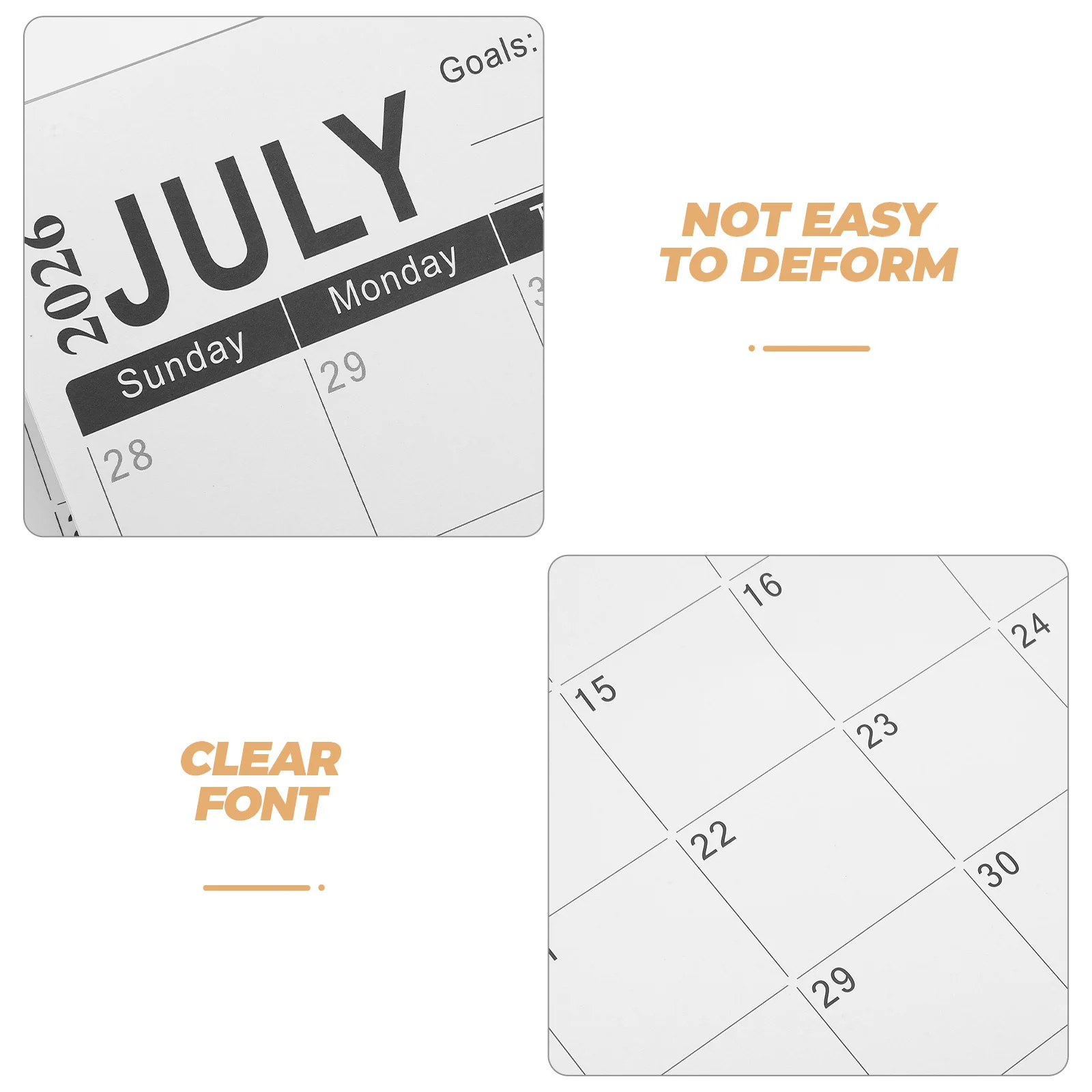 Kitchen Planner Calendar 2026-2027 Magnetic Fridge Organizer 18 Month Writeable Monthly Calendar Pad Family Schedule Organizer