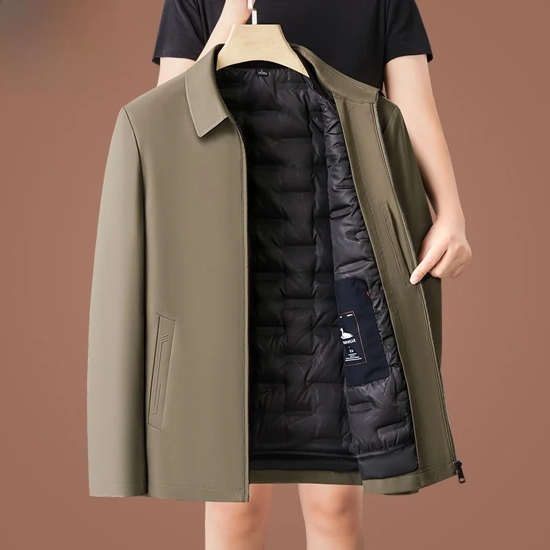 

Мужская утепленная пуховая куртка Pierre Cardin со съемным внутренним жилетом, на флисовой подкладке, для мужчин среднего возраста, осенне-зимнее пальто