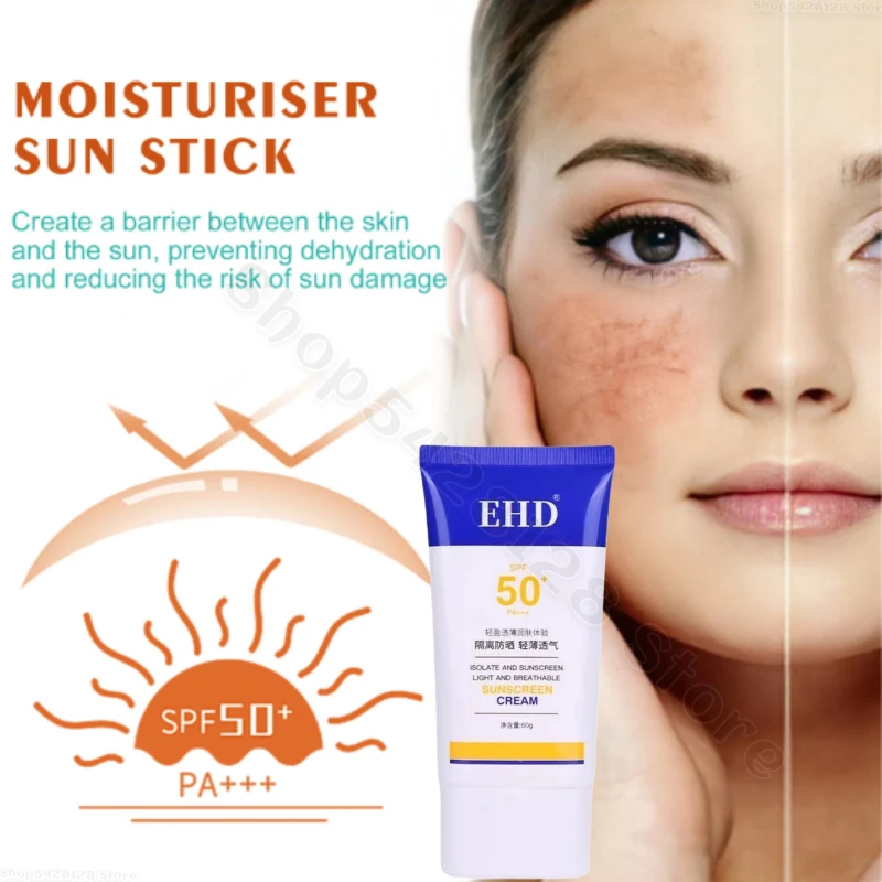 EHD Facial Brightening Sunscreen with 50 Times UV Protection Isolation Waterproof Sweat-proof Refreshing Outdoor Sun Protection