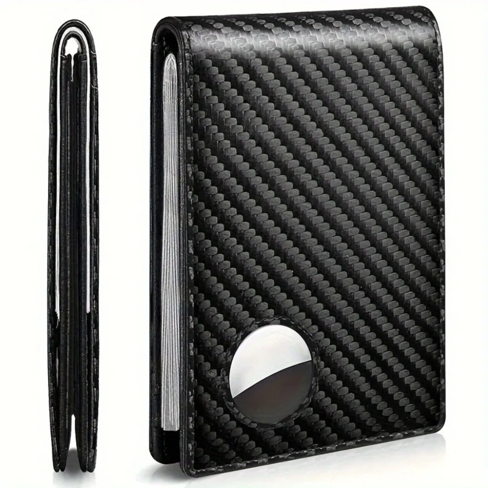 

Minimalist RFID Blocking Air Tag Wallets Bifold Anti-scan ID Credit Card Holder Slim Front Pocket Wallet for Women Men