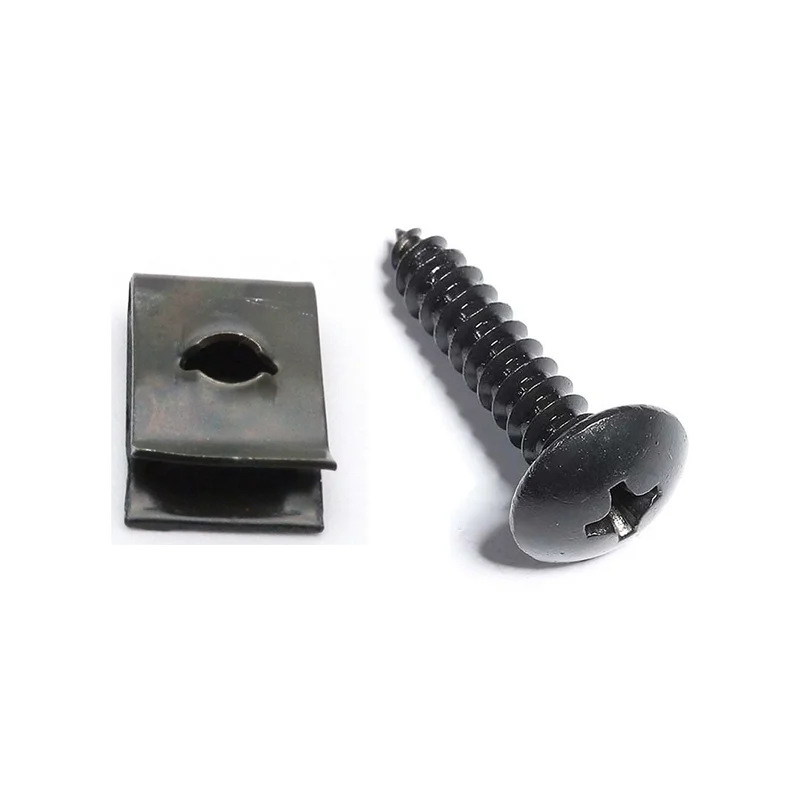 30 Sets M4 M5 Motorcycle Car Scooter ATV Moped Ebike Plastic Cover Metal Retainer M4 M5 Self-tapping Screw And Clips Motorcar