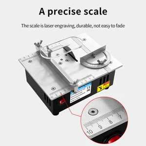 DC24V HOUSHOLD Miniature WoodWorking Table Saw Electric Multi-Function Precision Dust-Proof Decoration 6 Main Sales Mini Bench Serra - №5
