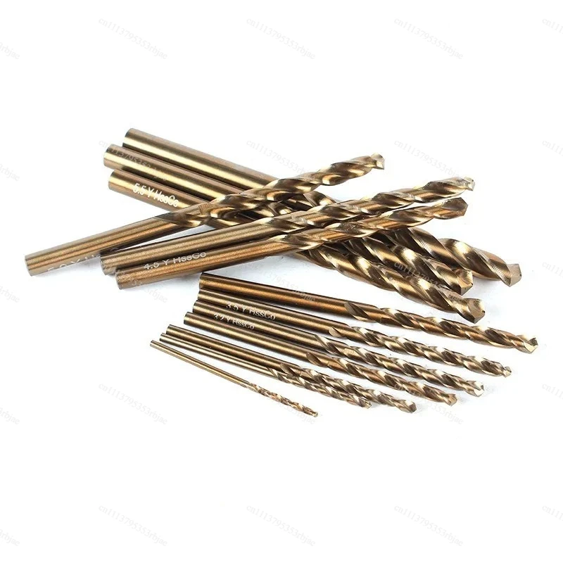 M35 Cobalt Drill Bit Set HSS-Co Twist Drill Bits with Case for Metal Stainless Steel Wood Drilling Hole 51Pcs 1-6mm/41Pcs 6-10mm
