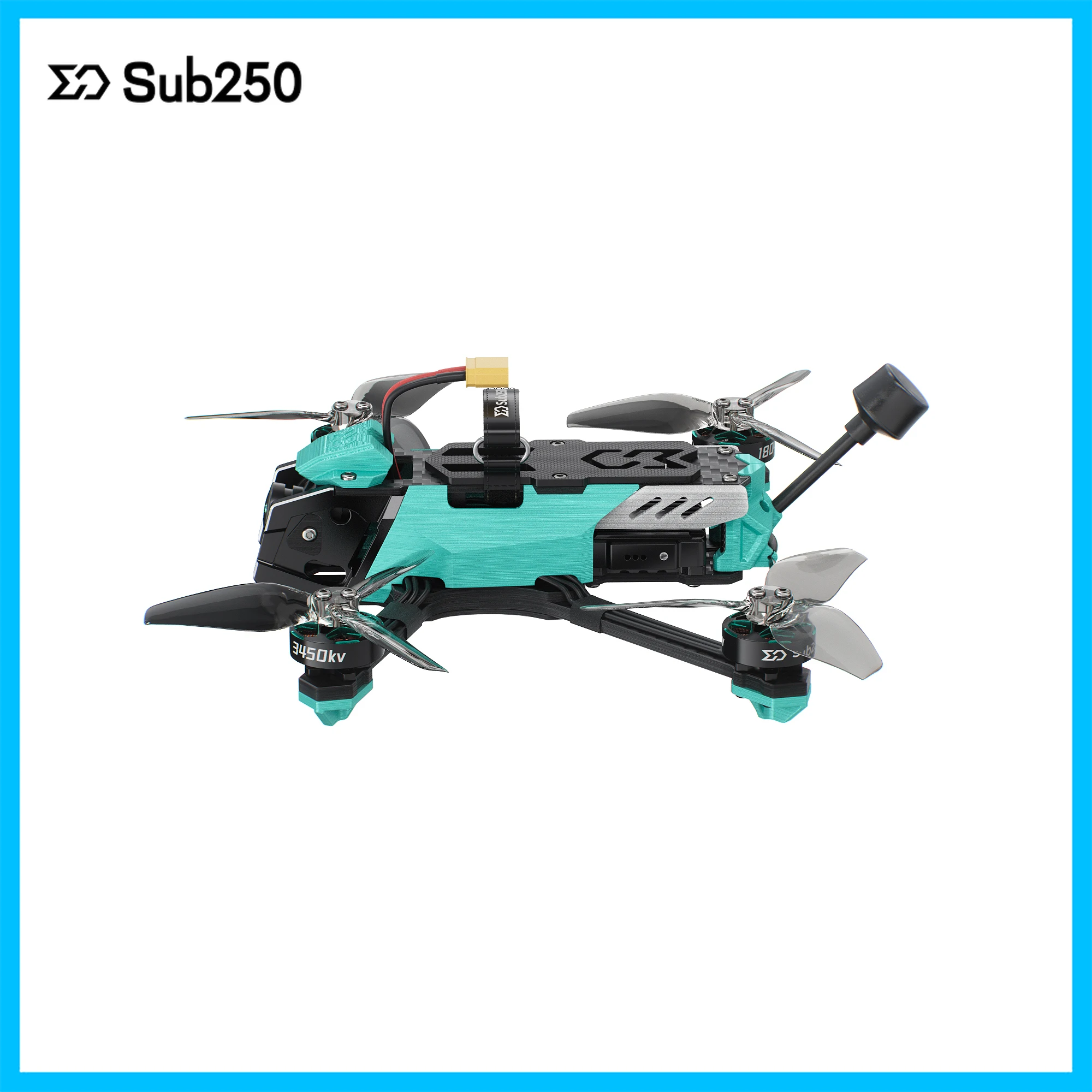 Sub250 OasisFly35 DC 3.5 بوصة تناظري / WTFPV 4S FPV RedFox 45A AIO XT30 1804 3450KV Motor GPS M10 CineWhoop Drone