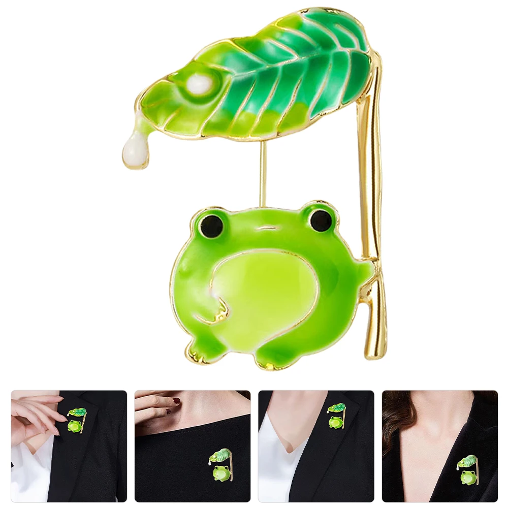 

Stylish Frog Brooch Pin for Women Men Fashion Metal Animal Pin Clothes Hat Bag Decorative Jewelry Accessory Collection