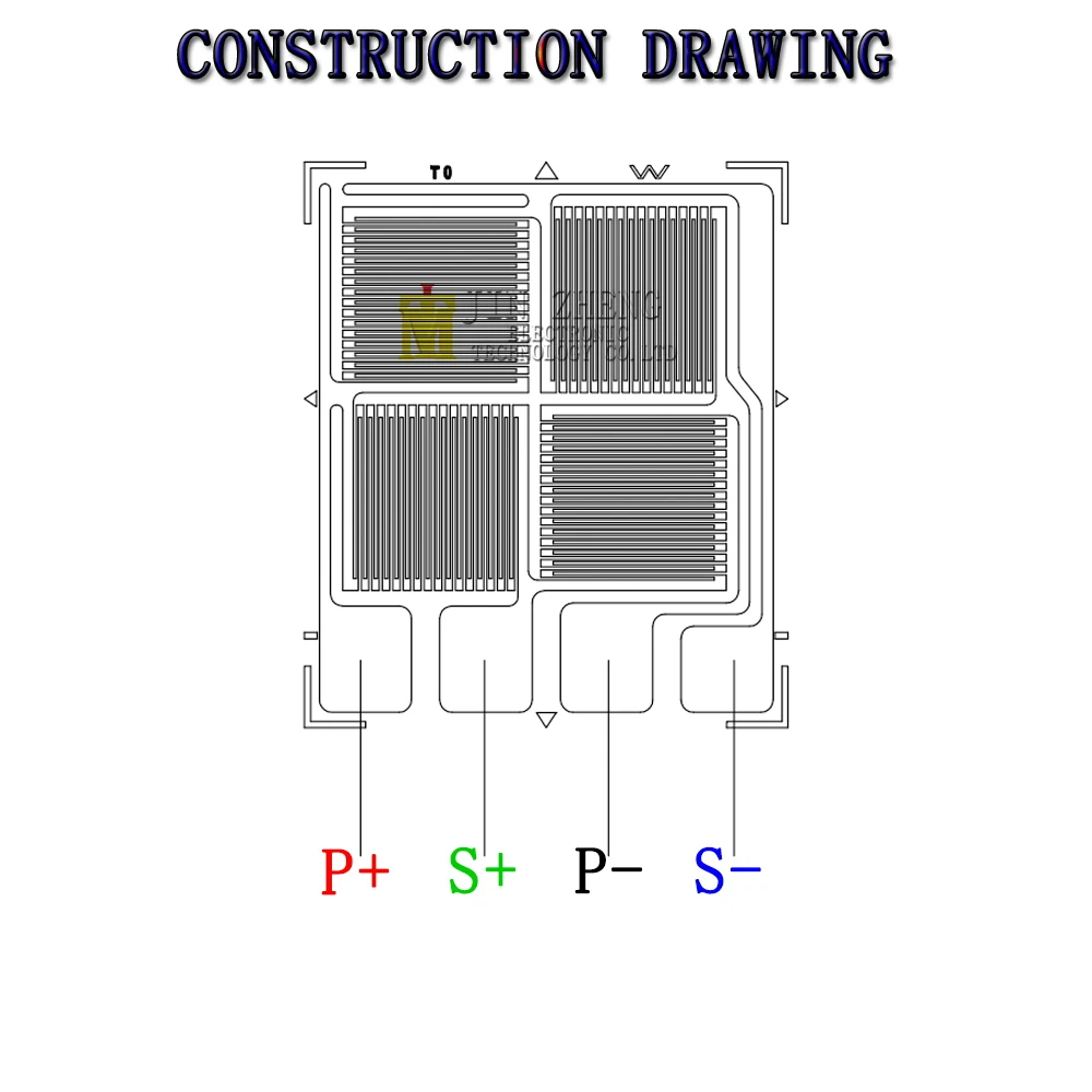 Тензометрический манометр небольшого размера с полным мостом, фольга BF350-1.5EB, 350-омный тензодатчик, высокоточный датчик давления