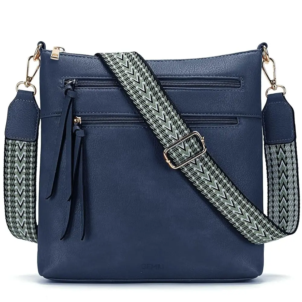 

Crossbody Bags for Women Vegan Leather Shoulder Bag with Multi Pocket, Adjustable Strap Purses