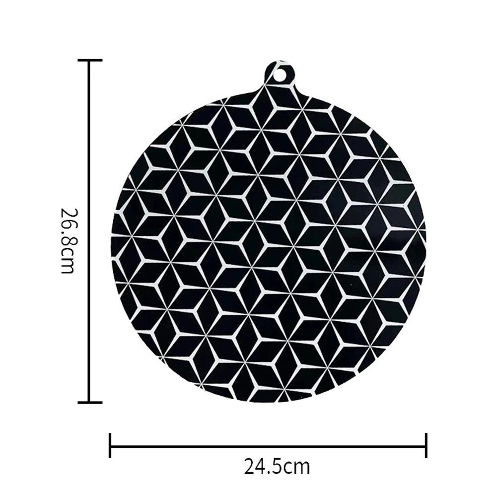 4 Pcs Induction Hob Protector Mat Induction Cooker Gasket Round Silicone Induction Hob Protector Mat 22cm / 24.5cm