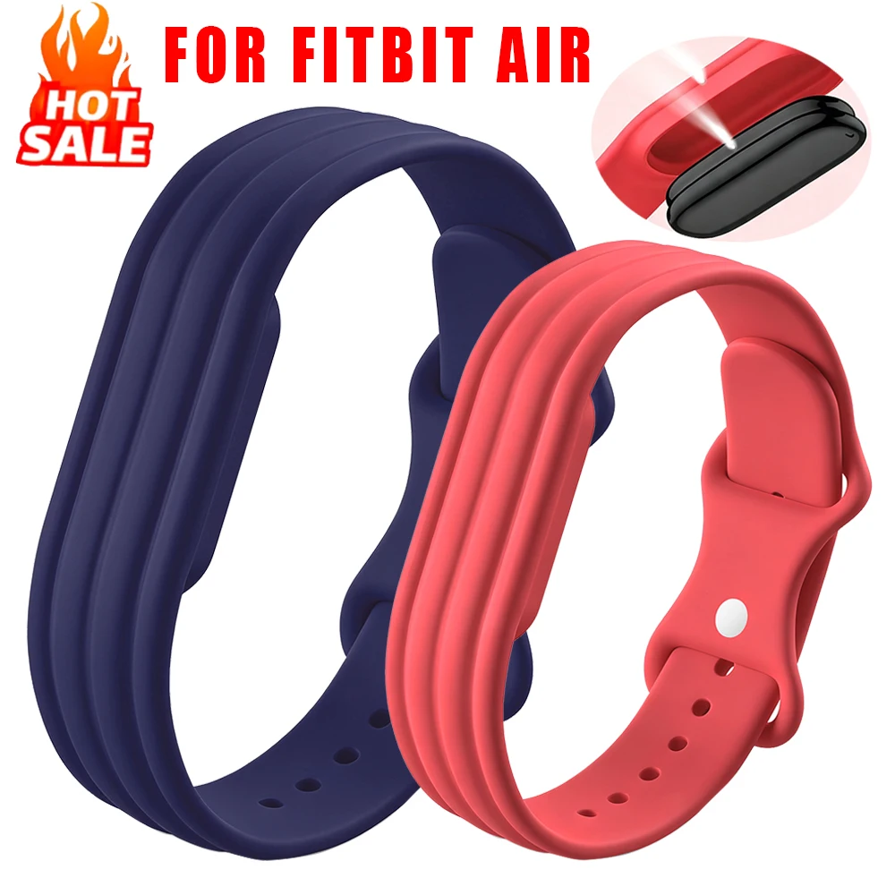 Silicone Loop Strap For Google Fitbit Air Adjustable Sport Fitness Tracker Replacement Band Lightweight For Fitbit Air Wristband