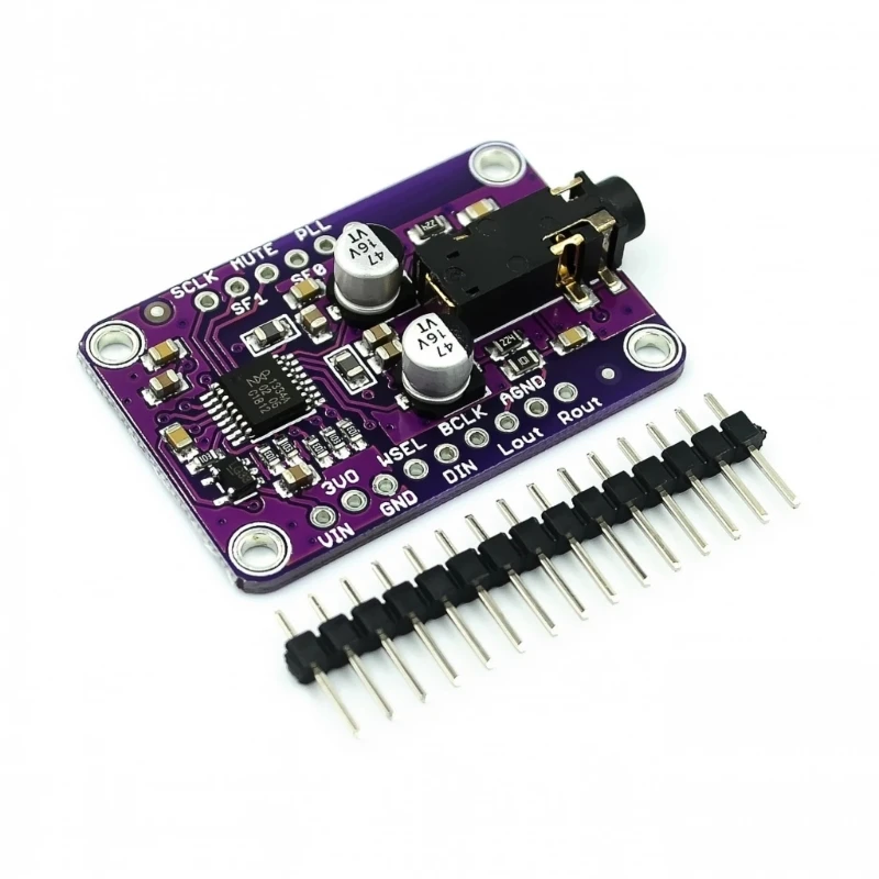 462D UDA1334A I2S Digital Auditory Decoding Boards 3.5mm Output Wide Compatibility Optimized Integrity