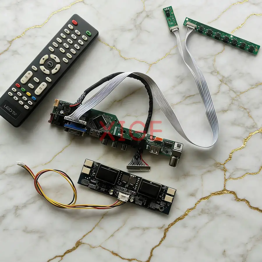 

For CLAA190EA03 QD19EL01 PM190SX TM190SX Screen Drive Controller Board Kit 4CCFL 1280*1024 30 Pin LVDS 1280x1024 USB+AV+VGA+HDMI