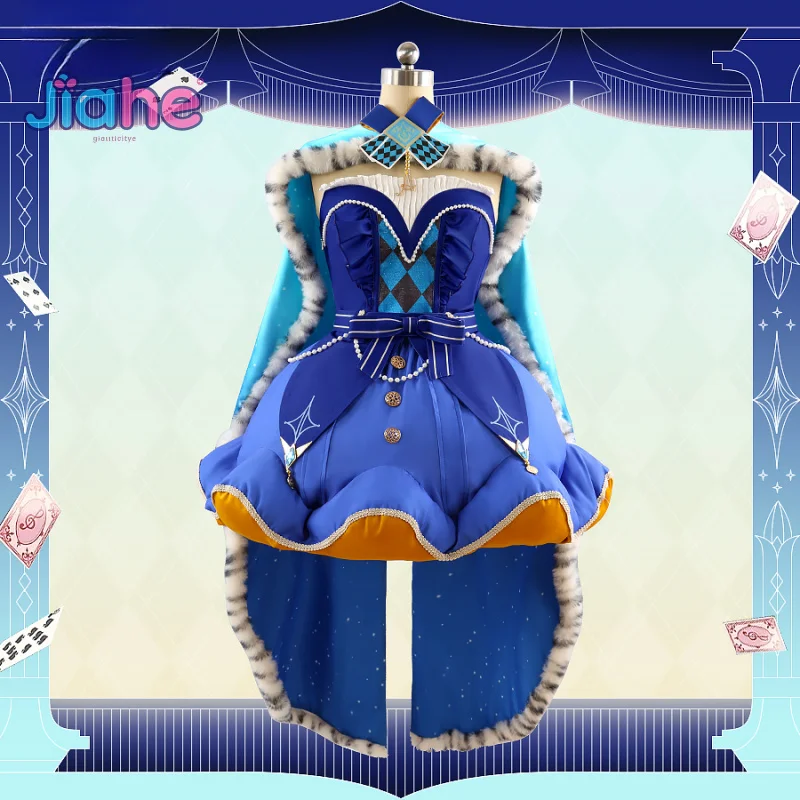 Miku Project Sekai colorido escenario! Feat Cosplay corona de traje disfraz de PJSK Halloween carnaval dulce vestido de Lolita Prop peluca conjunto