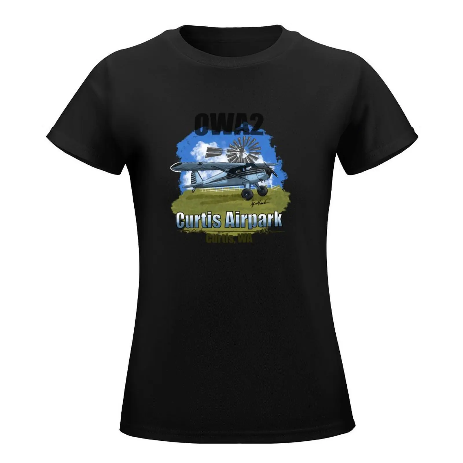 Curtis Airpark OWA2 T-Shirt funnys female Women clothes