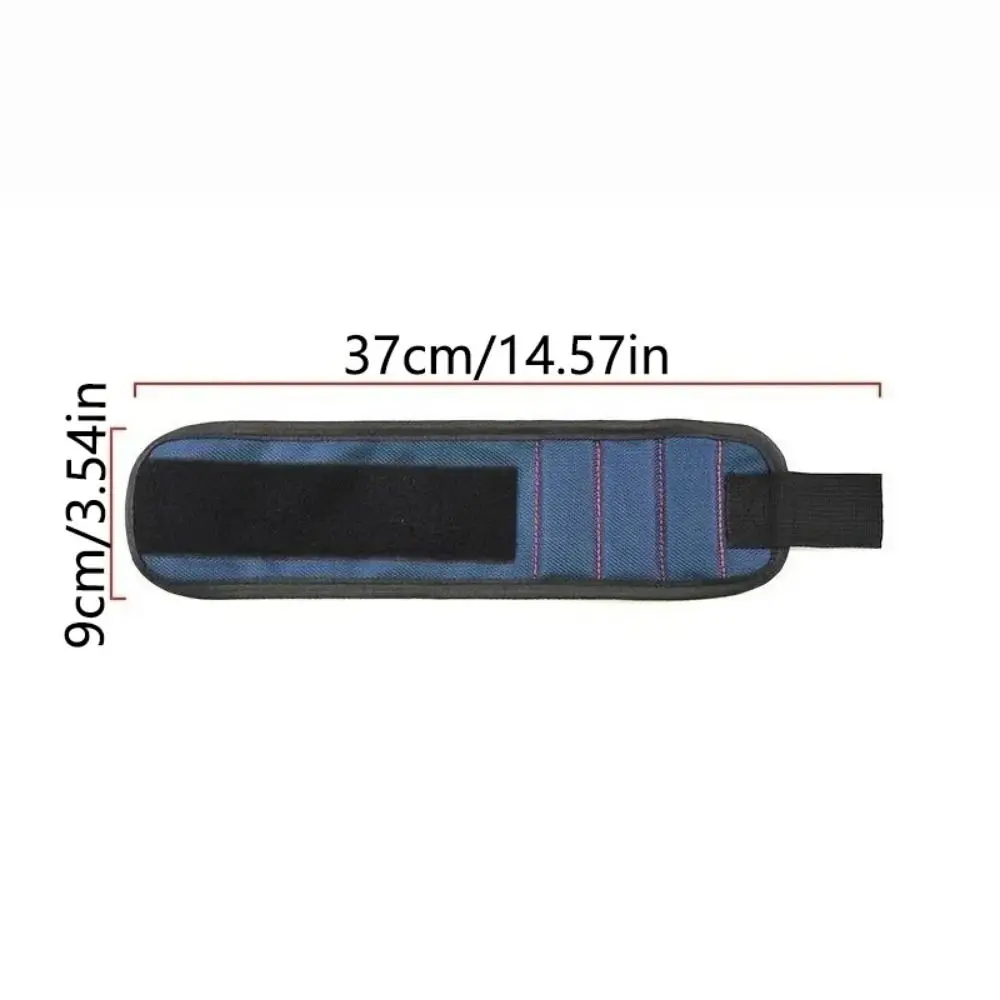 Fascia da polso magnetica super resistente regolabile, leggera e durevole, custodia breve per riparazione, comodo supporto per vite magnetico portatile