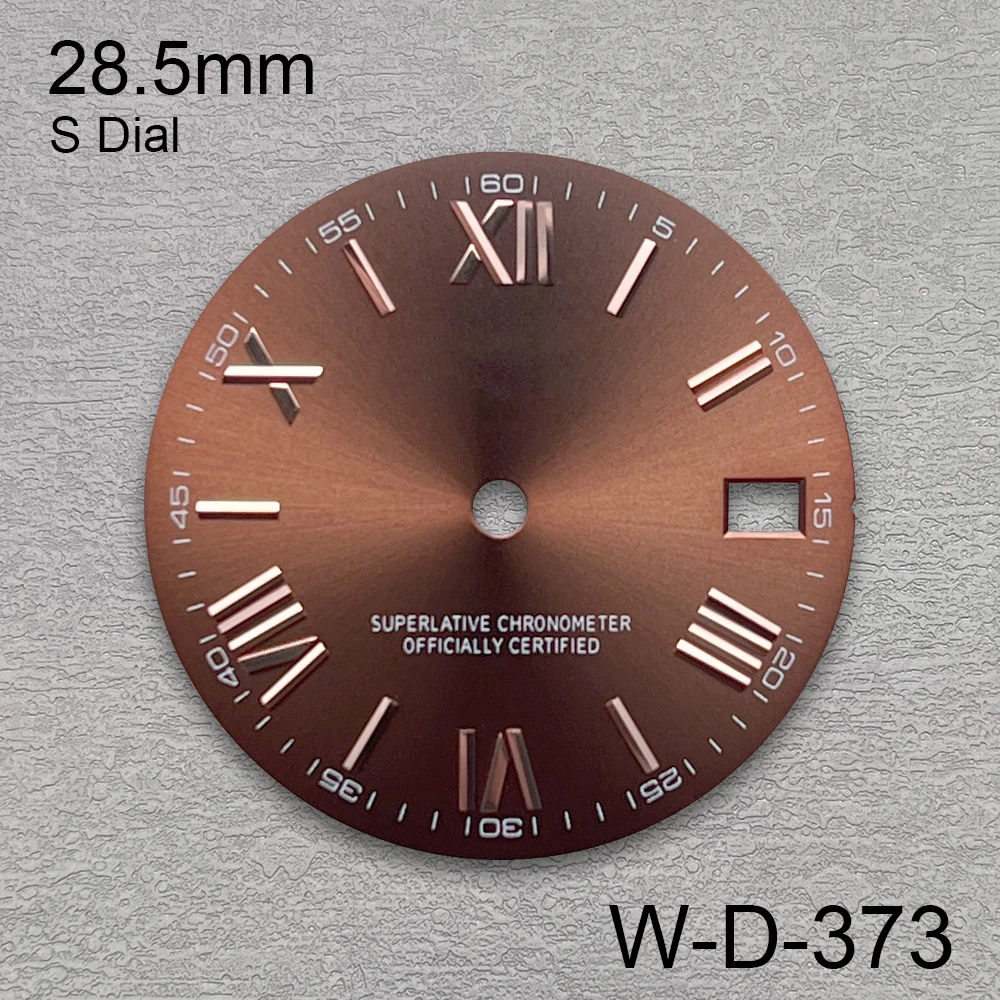 S Logo Roman Numeral 28.5mm NH35 Dial Suitable For NH35/NH36 Movement High Quality NH35 Accessories ﻿Watch Modification