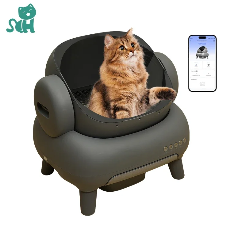 Portable Luxury Large Cat Box Enclosed Electric Automatic Cleaning Smart Household Pet Ltter Boxs