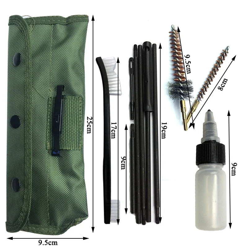 AR15 M16 M4 Rifle Gun Cleaning Kit Set Airsoft Pistol Cleanner Brush for 5.56mm .223 22LR .22 Cal Gun Accessories Clean Tools view 2